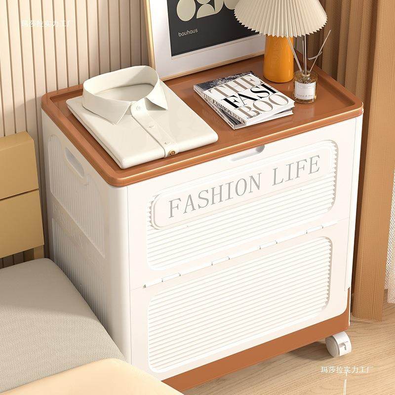 衣服收纳箱翻盖大容量家用带滑轮衣物整理箱被子玩具多功能储物柜,收纳整理,收纳箱,淘宝优惠券,粉丝福利购,淘宝优惠卷