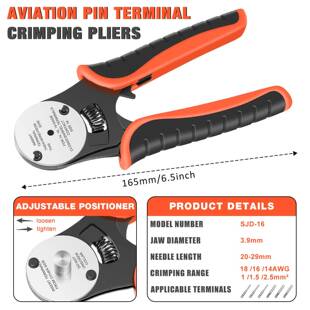 航空插针压线钳手动重载连接器四芯轴HDD哈丁插头冷压钳