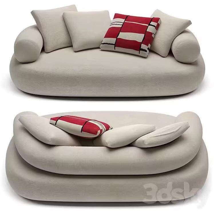 酒店意式极简皮布沙发轻奢客厅大户平层别墅设计师圆弧异形沙发,商业/办公家具,沙发,淘宝优惠券,粉丝福利购,淘宝优惠卷