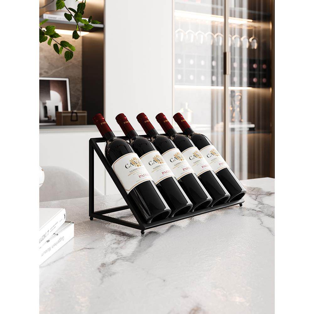 家用餐厅酒架吧台酒架子置物架客厅落地红酒架酒柜内置架酒格摆件
