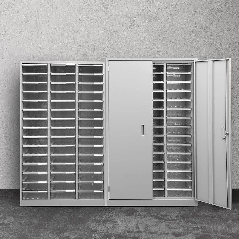 陕西A4文件柜抽屉式钢制资料收纳柜45抽90抽效率柜档案柜票据柜