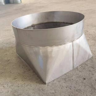 304不锈钢天方地圆排烟通风管道配件方转圆通风管道风管接头