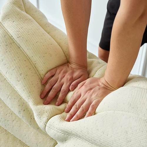 写意空间渐变色毛毛虫沙发togo卧室客厅懒人可躺睡休闲单人沙发椅