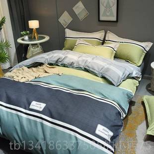 正品 加厚床上用品4全四件套棉纯棉床被单套单双人1.8床上件套 冬季