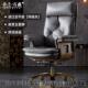 正品 牛真皮老板椅实e木办公家用电脑椅高端务Co商座椅轻豪华皮行