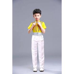 正品新款儿演童蓬蓬裙幼儿园蹈公裙洋装女童舞亮片纱裙表主演服出