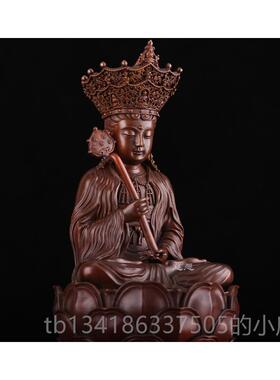 正品纯万年寺居普贤菩萨佛摆件古法铜鎏金普贤家摆放可像铜定纯金