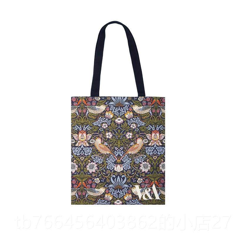 新款A博物馆莫里玫瑰花大容量斯帆布包礼加大单肩包设V计通勤文创,节庆用品/礼品,文化创意包/袋,淘宝优惠券,粉丝福利购,淘宝优惠卷