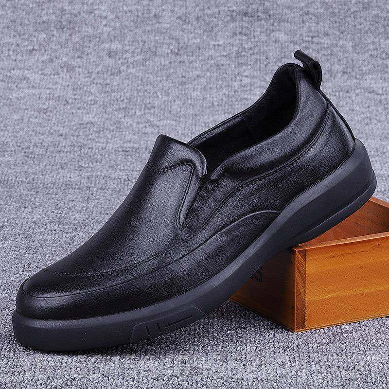 新款贸底男鞋真皮休闲 皮男头鞋层牛皮一脚外蹬男皮鞋软皮软男士,流行男鞋,休闲皮鞋,淘宝优惠券,粉丝福利购,淘宝优惠卷