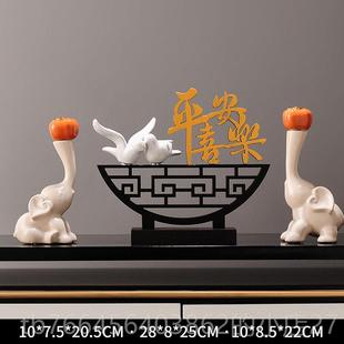 新款时来运转花瓶中式家石头摆件室创意饰高级感装品居茶民宿花瓶