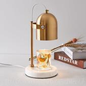 新款 融蜡灯香围薰蜡烛室大理石融烛灯香氛卧床头台灯铃兰轻奢日覆