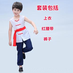 新款农民村儿童服姓乞丐动服装六、十年劳破补丁贫困儿童服七装