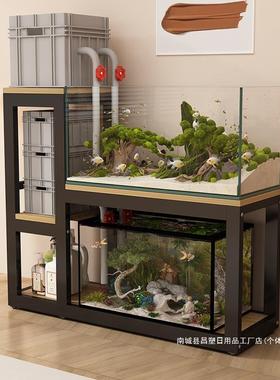 缸鱼缸架子多鱼缸柜鱼桌龟缸架鱼底座金缸属钢架sda63643承重层鱼