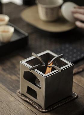 0不锈钢炭炉酒精炉炉蜡烛3温茶炉围MJG炉4煮茶金属风炉火碳炉