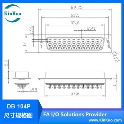 KinKuoD-品SUB104Pn母头连接线器(焊式)高质车针10i4PIPA连接器