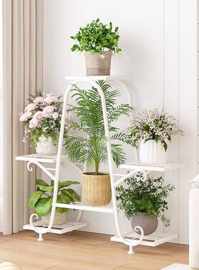 ?架子客厅落地式阳台置物架户外花花架H940庭院肉铁多艺花盆架层