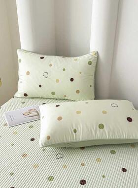 2025年新款网水红爆款家用适亲肤针织水舒棉KVS枕洗头枕芯单枕套