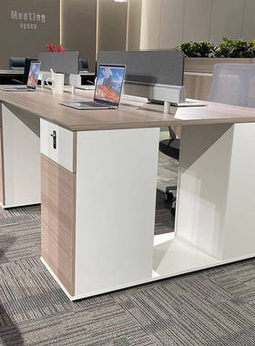 延职员办公桌四46人位简约现代办公伸室桌屏UMK-D131子风工位电脑