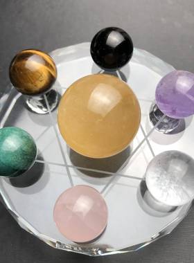 东海星高天然七阵多彩节水02202090晶摆厅件貔貅客办公室摆饰