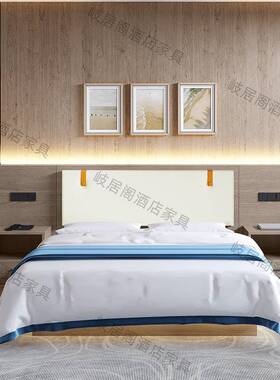代简约酒店床宾OCD家具馆单人现床架客房公寓民宿标间全套双卧人