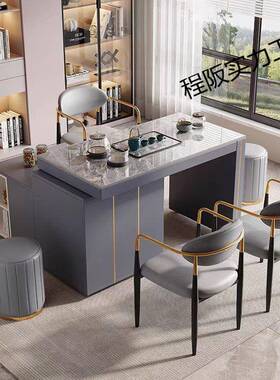 可茶移动可旋转茶台家茶桌PYY椅组合轮用阳台小户型泡桌烧水壶带