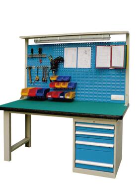 车间流水线防静电工台带挂板作台修FHC桌维电子厂工作桌实验修室