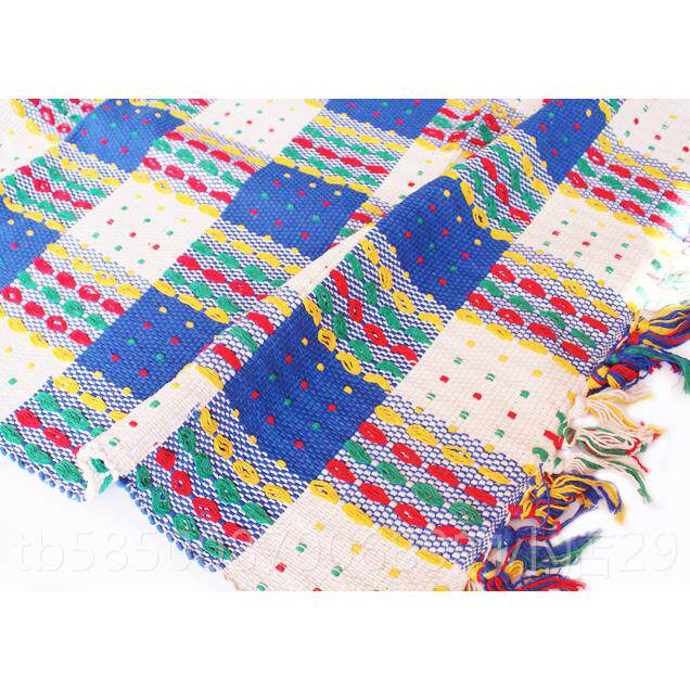 新款棉布线编织毯流苏地卧室旗床前垫地垫飘窗垫桌桌民族风布艺沙