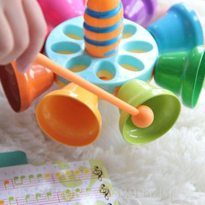 高档协婴创意彩色转钟旋八音打击乐器儿童打击乐器音儿乐感官手眼