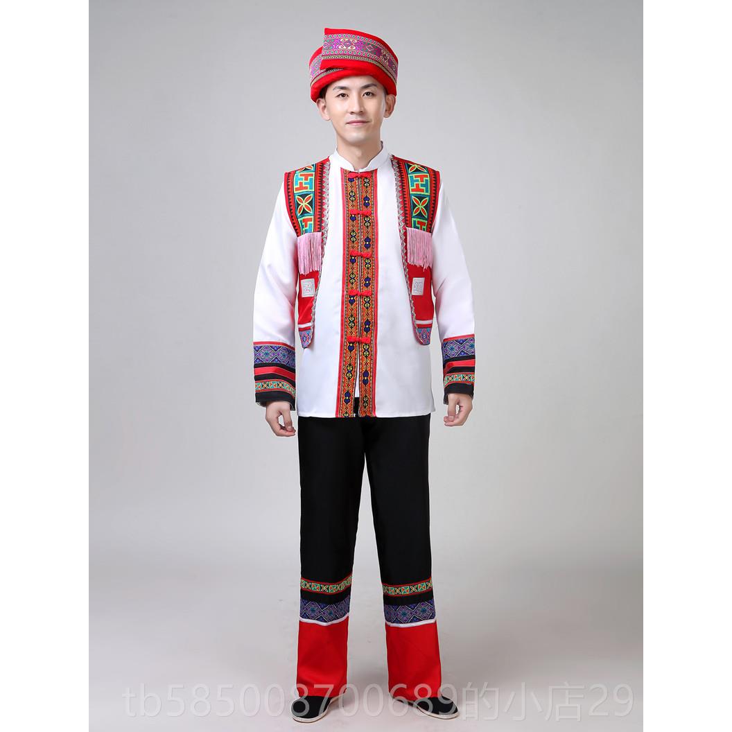 新款新款成人男士基诺舞服演出少数民族蹈特色传统服服族装表演服