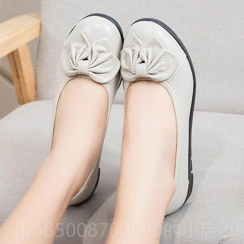 高档妈妈鞋底软底女鞋舒适平防滑春秋豆季皮中老年人单鞋真女豆鞋,女鞋,浅口单鞋,淘宝优惠券,粉丝福利购,淘宝优惠卷