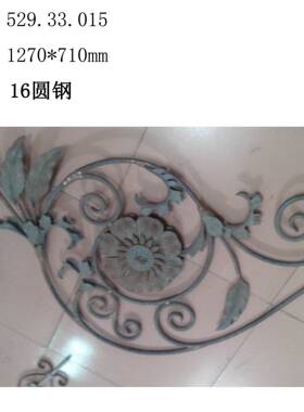 铸钢花叶组合花大门楼梯装饰配铁件大OWP门铸钢花产工装厂饰生花