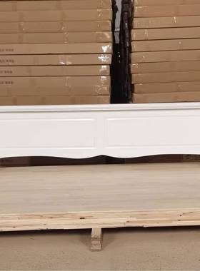 ?全木NEP白色平床尾美式欧式韩米五式床实尾板单卖一八一米低频床