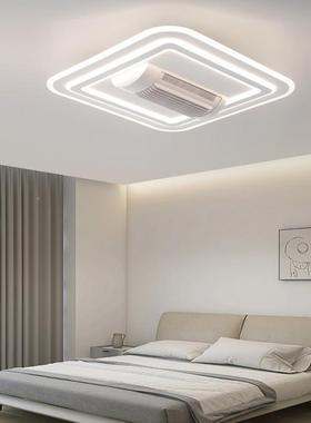 024新13410款客厅无叶风扇灯2大风力智能吊扇护简灯约眼卧室一体