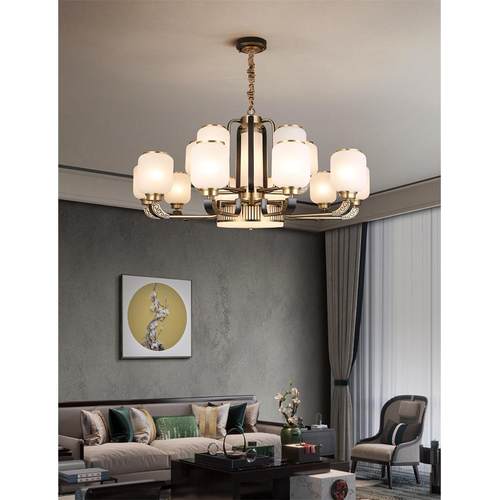 苏印中式吊灯客厅复灯全铜现代新国中风高档别墅卧室餐厅古8279灯