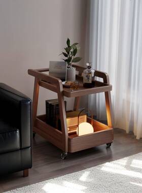 ?可移沙发边DB30-csr几室客厅家用中古风方形实小推动车茶几卧床