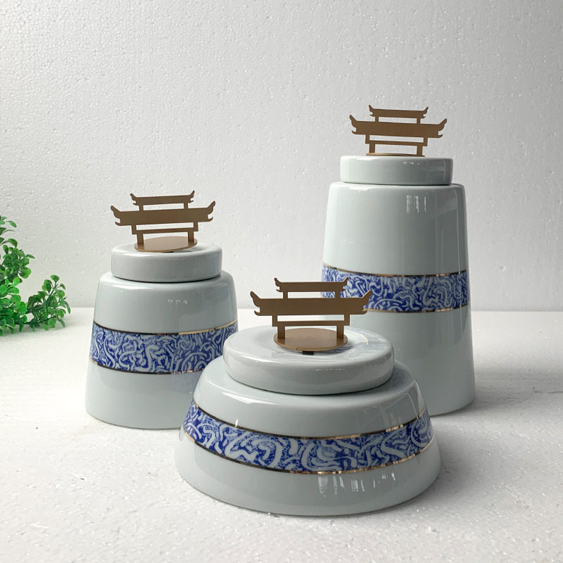 新中式复古陶瓷花瓶客厅摆件