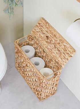 藤编收纳筐手工织收盒葫草芦编书本玩具桌面编整纳理储物1103001