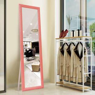 实木全身镜欧地镜简约落卧室家式用穿衣镜服装店子学生STL宿舍试