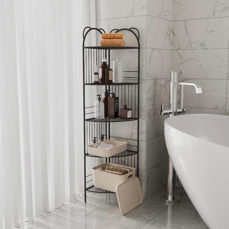 简代约现多层墙三角置客厅卧室架拐角收纳铁架卫生间zk951转角置