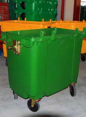 户现货销售660l外1垃圾桶卫环手推垃圾车10660L型0L小区街道移动
