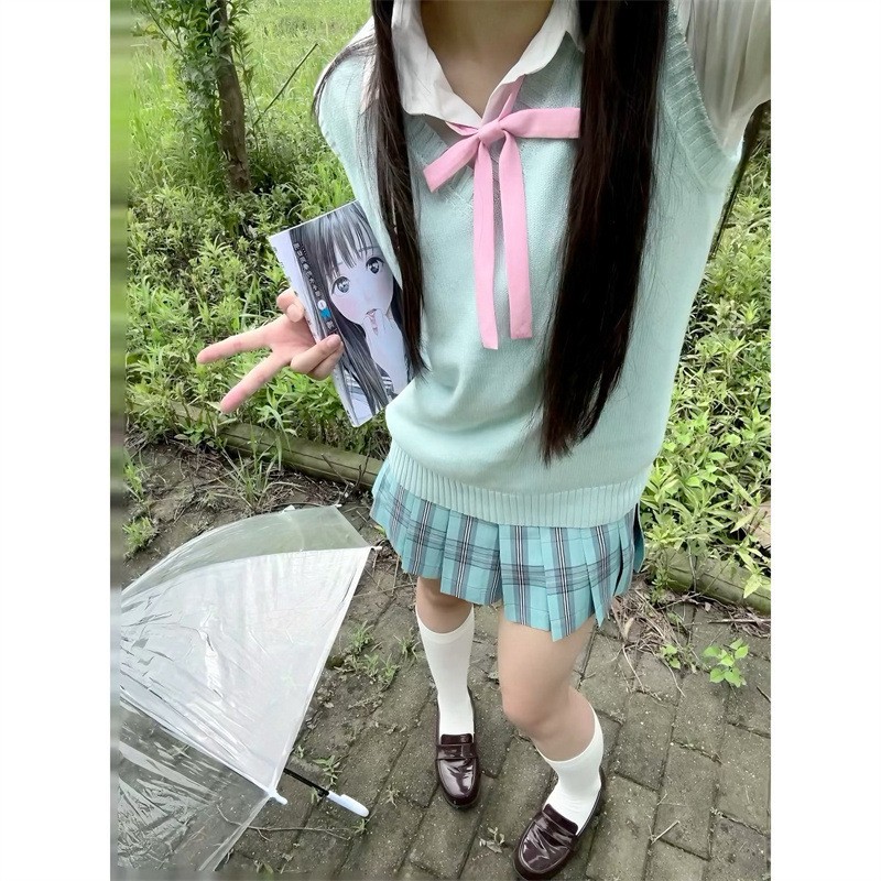 小田町jk喵太妹【璃海】日系正版制服秋冬校供格裙学生半身裙学院