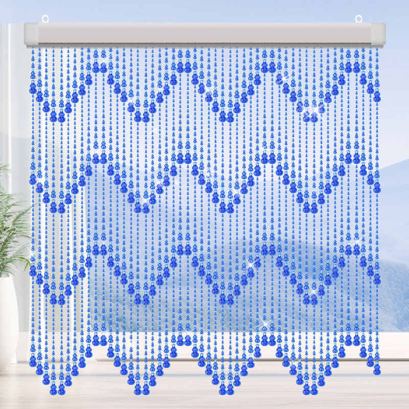 葫芦装饰珠帘门帘子厕所厨房塑料挂帘卧室客厅亚克力风水隔断半帘