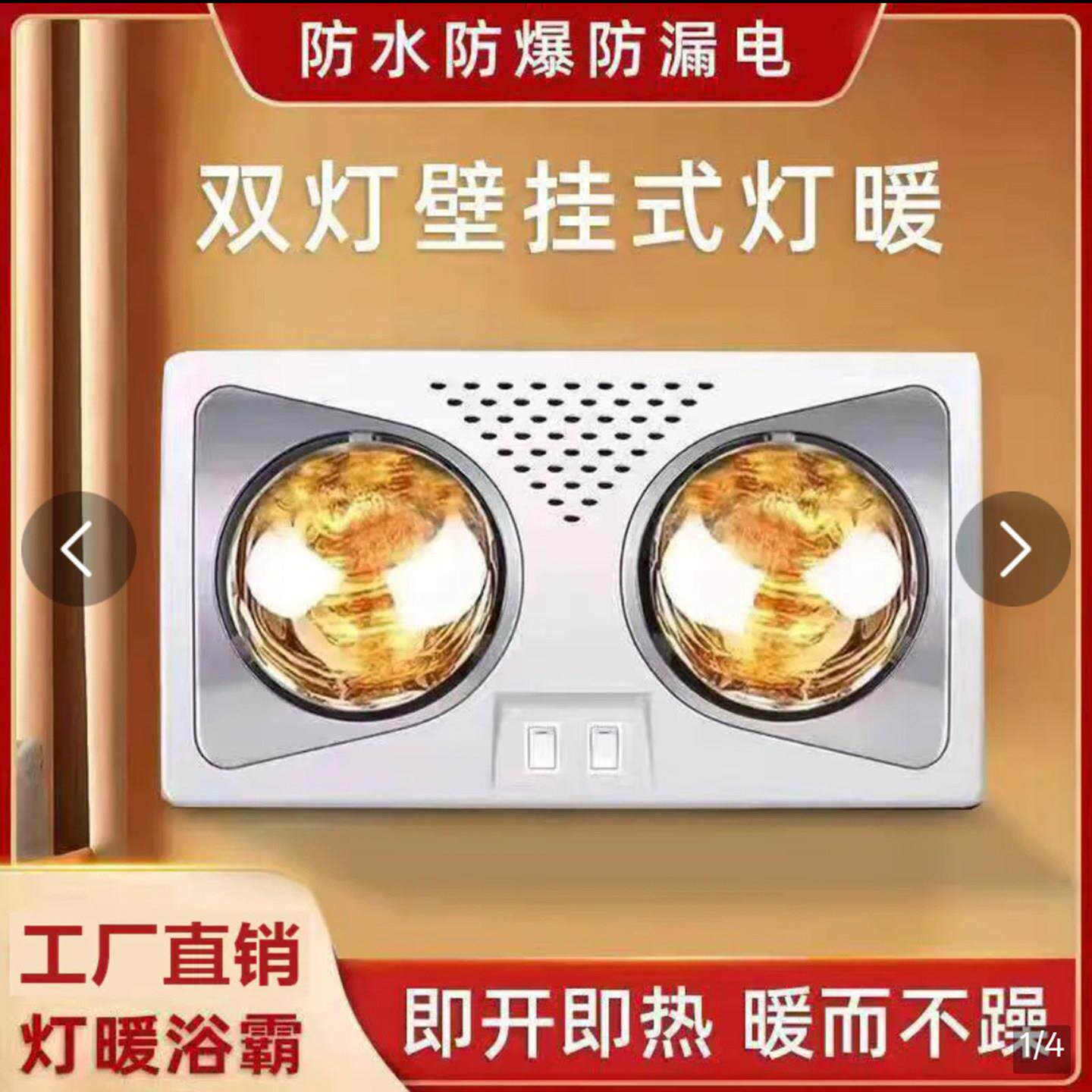 德国便携壁挂式灯暖浴霸灯泡2025新款卫生间取暖器聚迈防爆暖风机