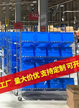 直销加厚NSF镀铬置物架移动防静电物料架带轮分拣仓储货架