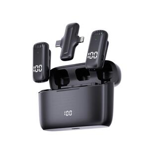 爆款J13拍视频夹领无线麦克风收音麦领夹式一拖二主播专用