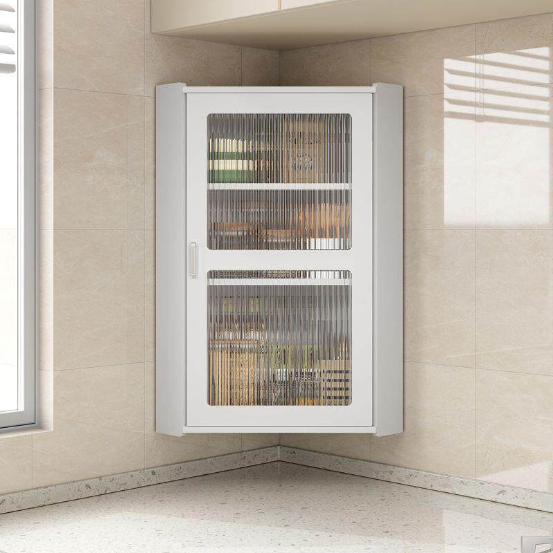 厨房置物架收纳柜调料调味品多功能储物小壁柜角落壁挂吊柜免打孔