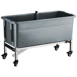 拖把池阳台高脚洗拖布地盆不锈钢家用墩布拖布池移动水池水槽池子