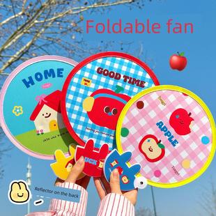 折叠扇+反光板=出游神器！折叠扇子反光板便携随身带旅行出片神器