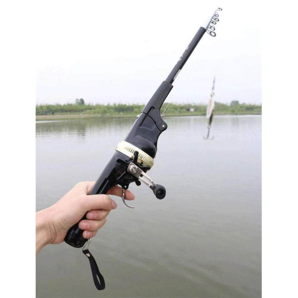 缦霖竿轮一体鱼竿MNN优品可折叠渔竿超短便携轻松垂钓不炸线海竿