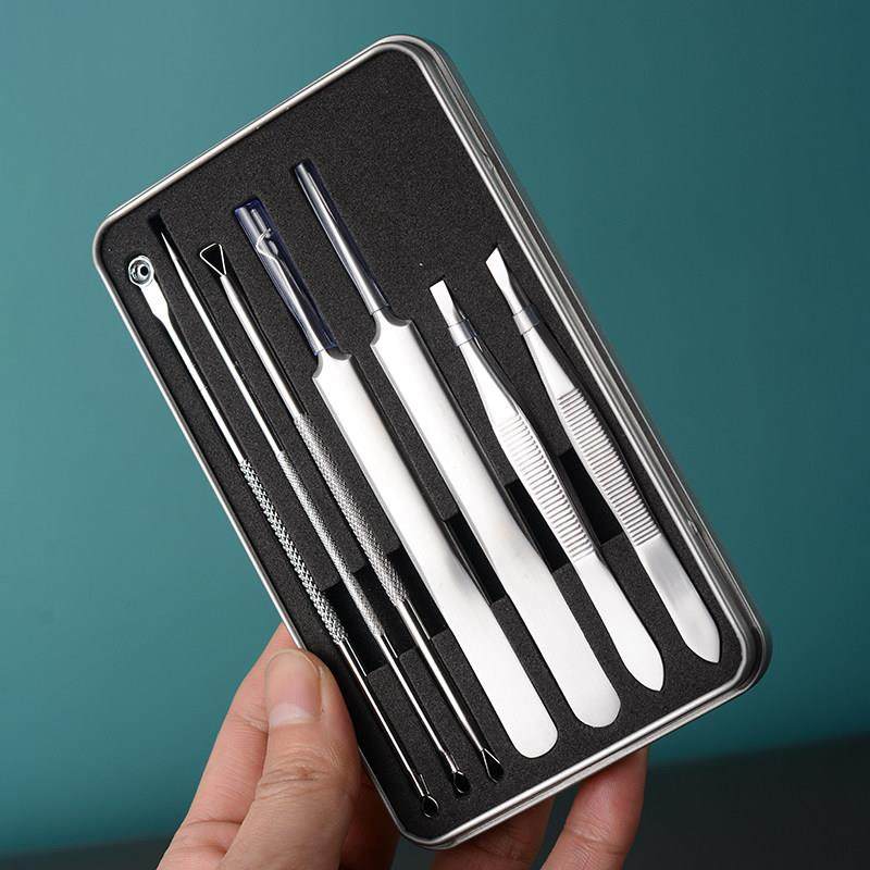 粉刺针套装眉夹痘圈细胞夹挑痘针美容院专用黑头暗疮针挤痘痘神器,彩妆/香水/美妆工具,化妆/美容工具,淘宝优惠券,粉丝福利购,淘宝优惠卷